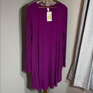 Mittoshop Rich Purple Bamboo Top with pockets